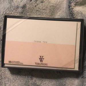 Vera Wang thank you note and envelope